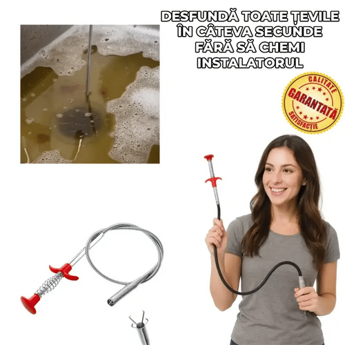 Spirală pentru desfundat scurgeri