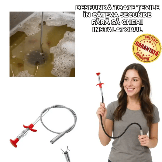 Spirală pentru desfundat scurgeri