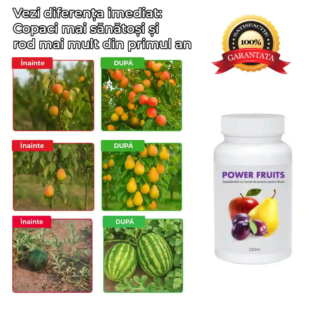 Biostimulator NATURAL pentru livezi productive