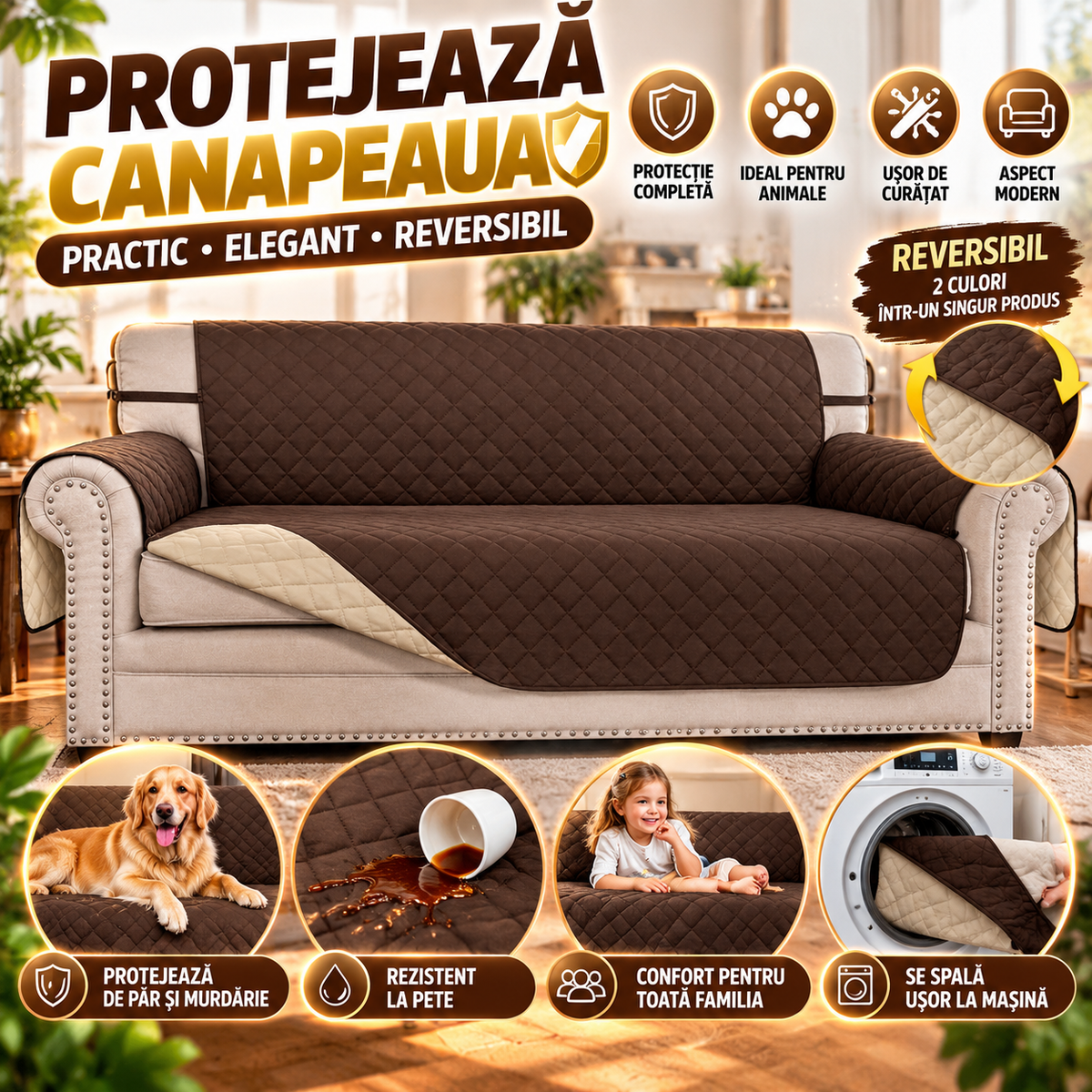 Husă de Protecție Canapea SofaGuard™