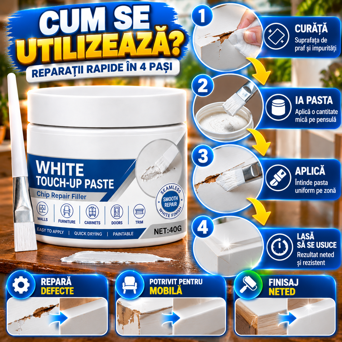 Pastă Reparatoare pentru Mobilă ReparFix™