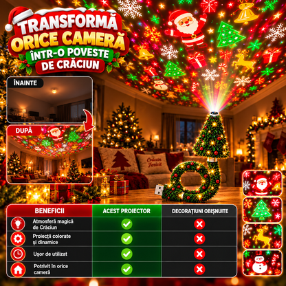 Proiector de Crăciun pentru Interior XmasGlow™