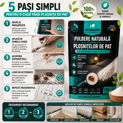 Pulbere Anti-Ploșnițe NaturaGuard™