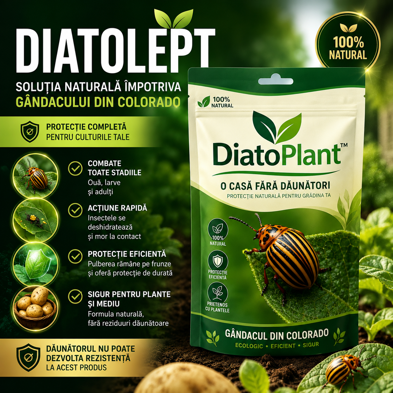 Soluție Contra Gândacului de Colorado DiatoPlant™