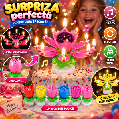 Set 3 Lumânare Muzicală Happy Candle™