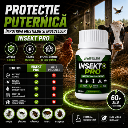 Soluție Contra Muștelor și Insectelor InsecSTOP™
