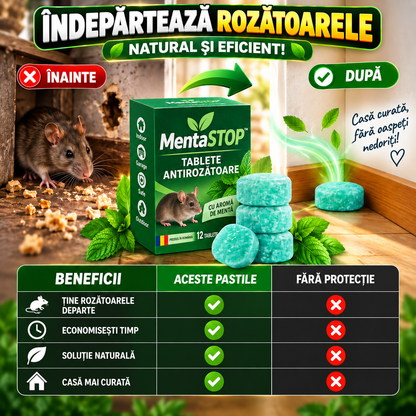 Tablete Anti-Rozătoare MentaSTOP™