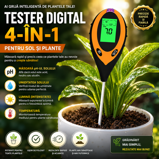 Verificator Sol Plante 4 în 1  - GreenCheck™