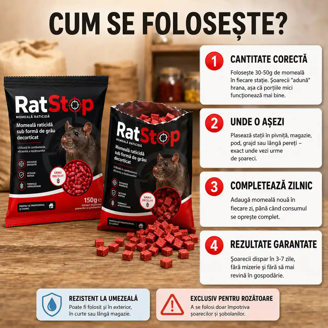 Momeală Profesională Împotriva Șoarecilor – RatStop™